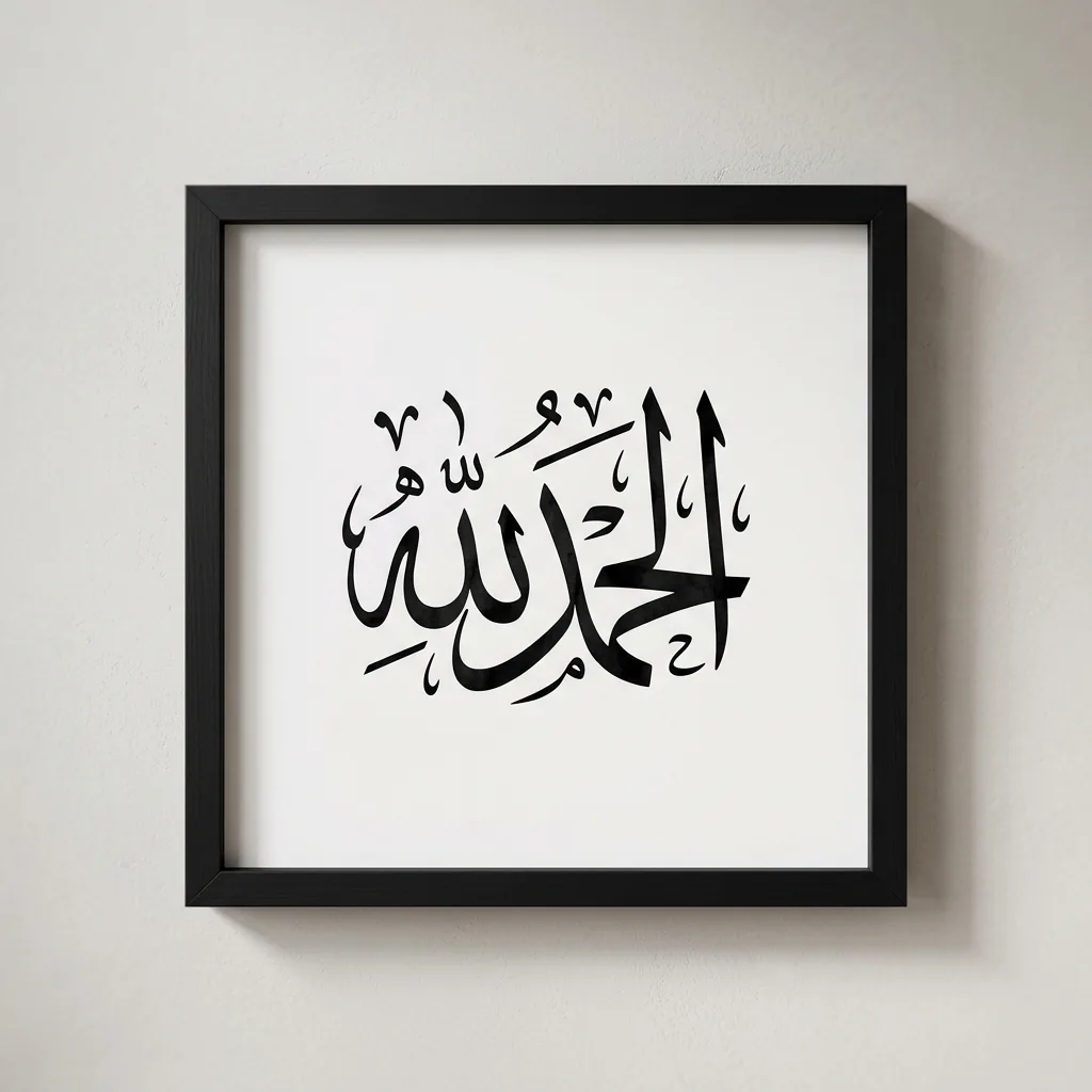 Elegant Arabic Calligraphy Mockup Prompt